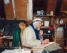 FIUWAC Side Illustration 145-2000 Jacobus Kloppenburg working on his A4 journal,1999,  Photo Waldo Bien 